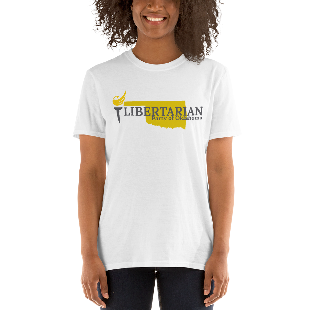 Libertarian Party of Oklahoma Short-Sleeve Unisex T-Shirt - Proud Libertarian - Proud Libertarian