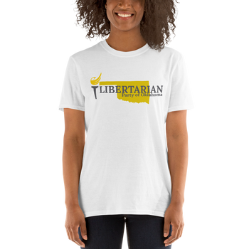 Libertarian Party of Oklahoma Short-Sleeve Unisex T-Shirt - Proud Libertarian - Proud Libertarian