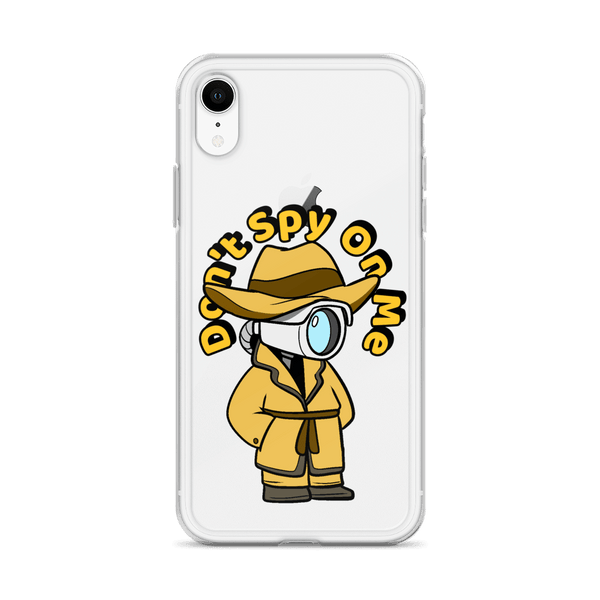 Don't Spy on Me Cartoon iPhone Case - Proud Libertarian - Cartoons of Liberty