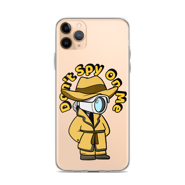 Don't Spy on Me Cartoon iPhone Case - Proud Libertarian - Cartoons of Liberty