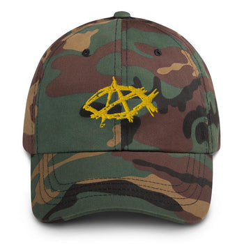 AnarchoChristian Dad hat - Proud Libertarian - AnarchoChristian