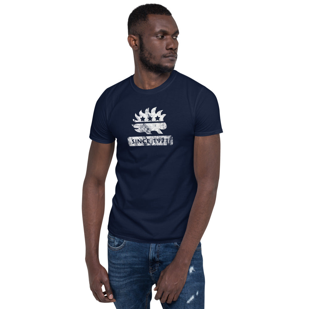 Libertarian Porcupine (Since 1971) Short-Sleeve Unisex T-Shirt - Proud Libertarian - Proud Libertarian