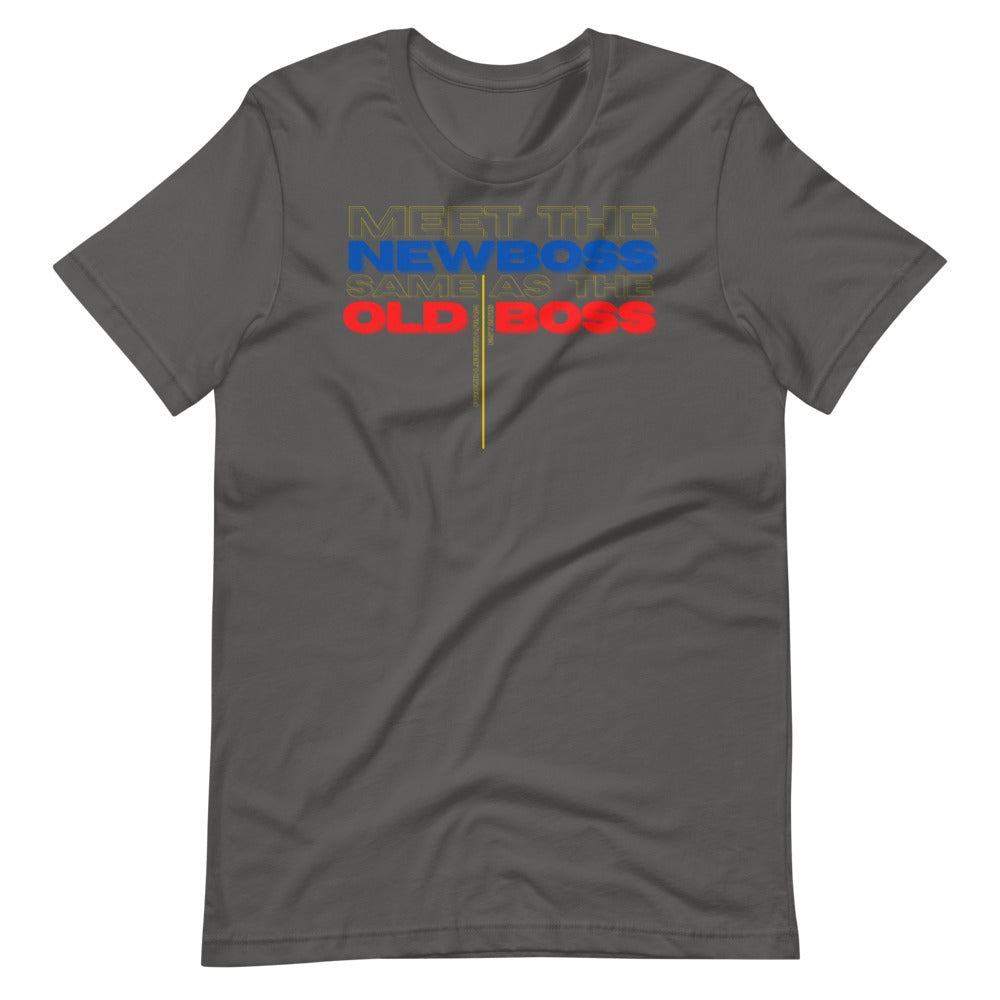 Meet the New Boss Same as the Old Boss - Short-Sleeve Unisex T-Shirt - Proud Libertarian - Proud Libertarian