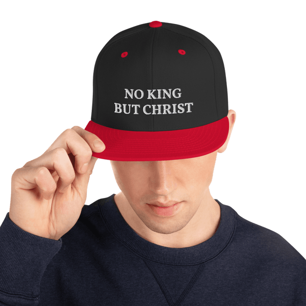 AnarchoChristian - No King But Christ Snapback Hat - Proud Libertarian - AnarchoChristian