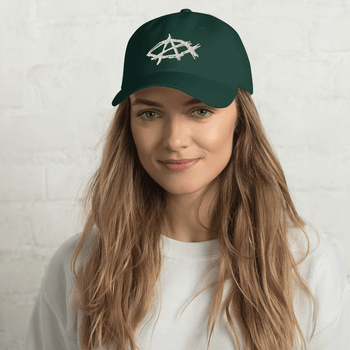 AnarchoChristian Dad hat - Proud Libertarian - AnarchoChristian