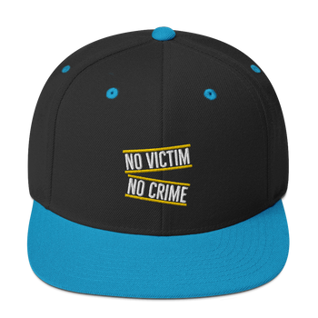 No Victim No Crime Snapback Hat - Proud Libertarian - Proud Libertarian