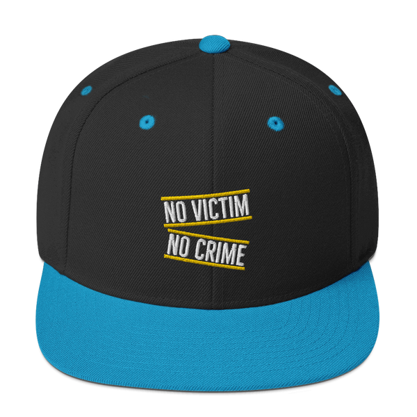 No Victim No Crime Snapback Hat - Proud Libertarian - Proud Libertarian