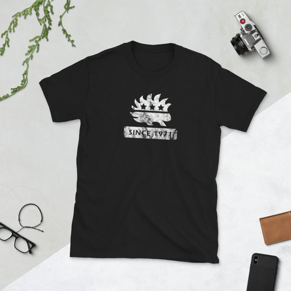 Libertarian Porcupine (Since 1971) Short-Sleeve Unisex T-Shirt - Proud Libertarian - Proud Libertarian