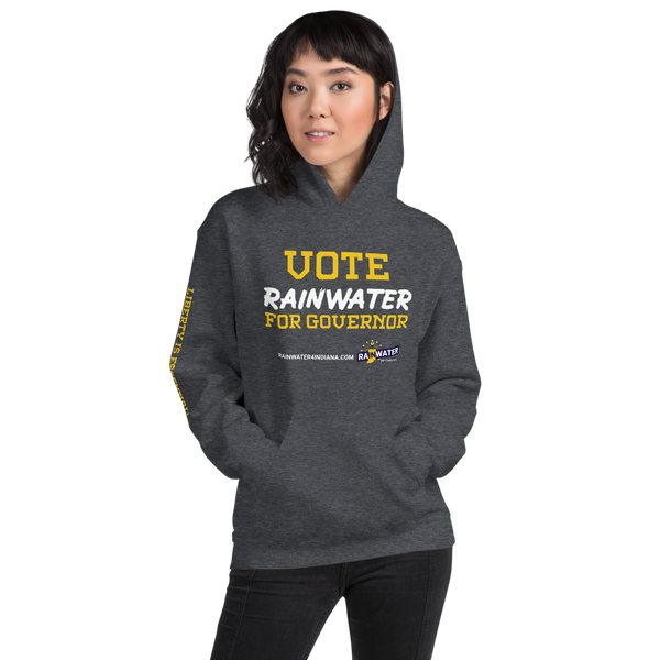 VOTE Rainwater for Governor - Rainwater for Indiana Hoodie - Proud Libertarian - Donald Rainwater