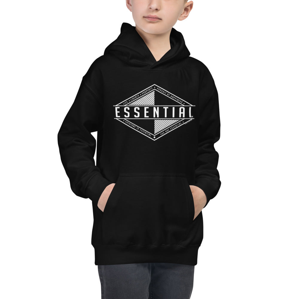 Liberty is Essential - Kids Hoodie - Proud Libertarian - Pirate Smile