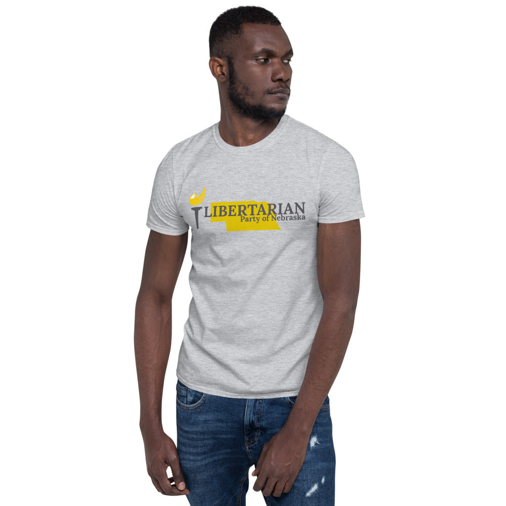 Libertarian Party of Nebraska Short-Sleeve Unisex T-Shirt - Proud Libertarian - Proud Libertarian