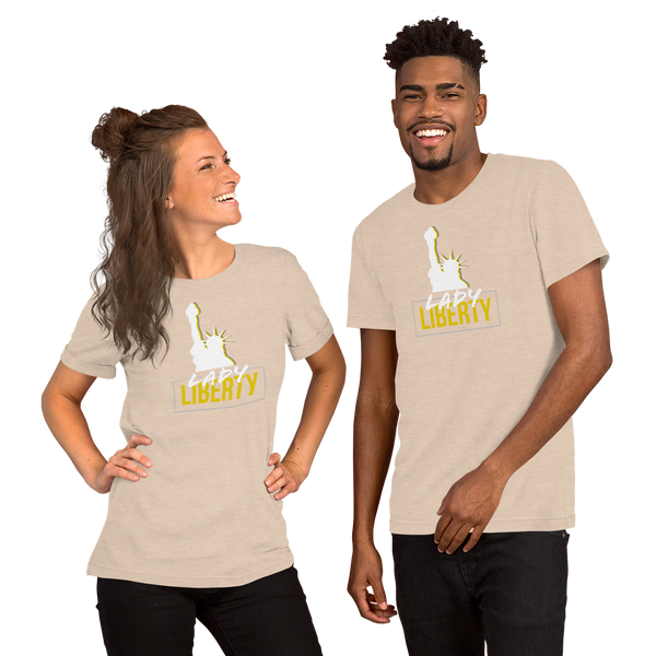 Lady Liberty Short-Sleeve Unisex T-Shirt - Proud Libertarian - Proud Libertarian