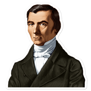 Frederic Bastiat Bubble-free stickers - Proud Libertarian - Proud Libertarian