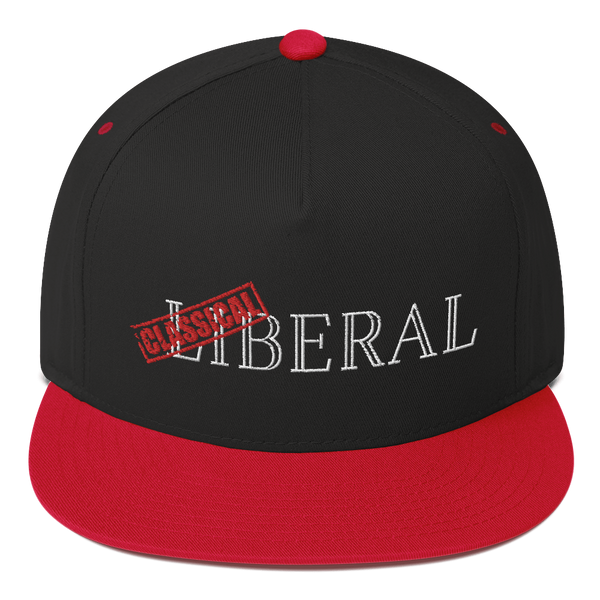 Classical Liberal Flat Bill Cap - Proud Libertarian - Proud Libertarian