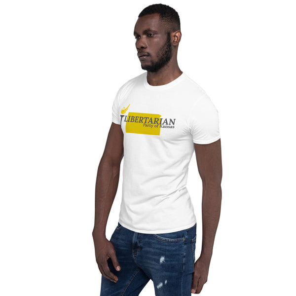 Libertarian Party of Kansas Short-Sleeve Unisex T-Shirt - Proud Libertarian - Proud Libertarian