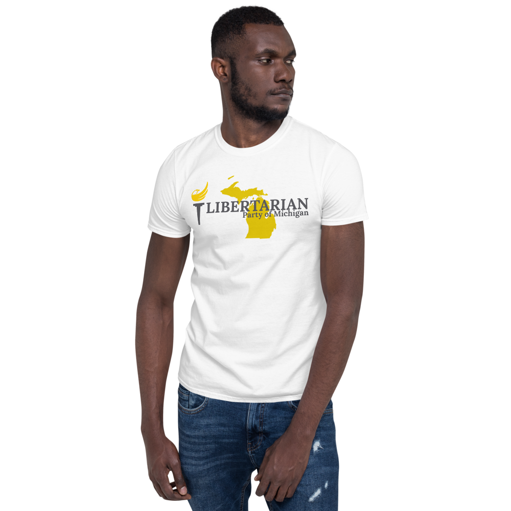 Libertarian Party of Michigan Short-Sleeve Unisex T-Shirt - Proud Libertarian - Proud Libertarian