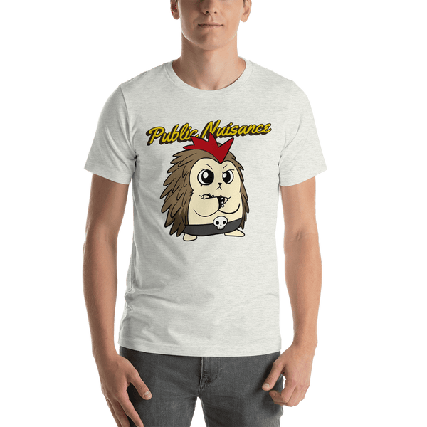 Public Nuisance Angry Libertarian Cartoon Porcupine T-Shirt - Proud Libertarian - Cartoons of Liberty