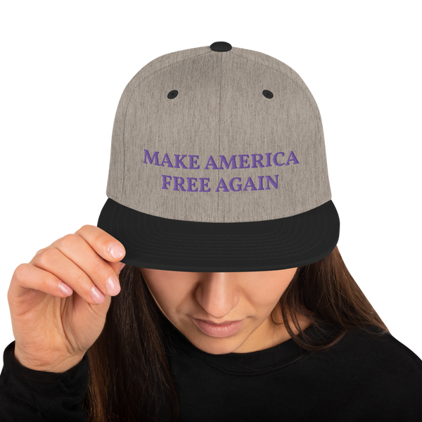 Make America Free Again Snapback Hat - Proud Libertarian - Proud Libertarian