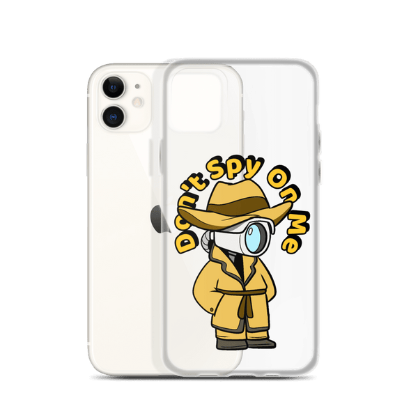 Don't Spy on Me Cartoon iPhone Case - Proud Libertarian - Cartoons of Liberty