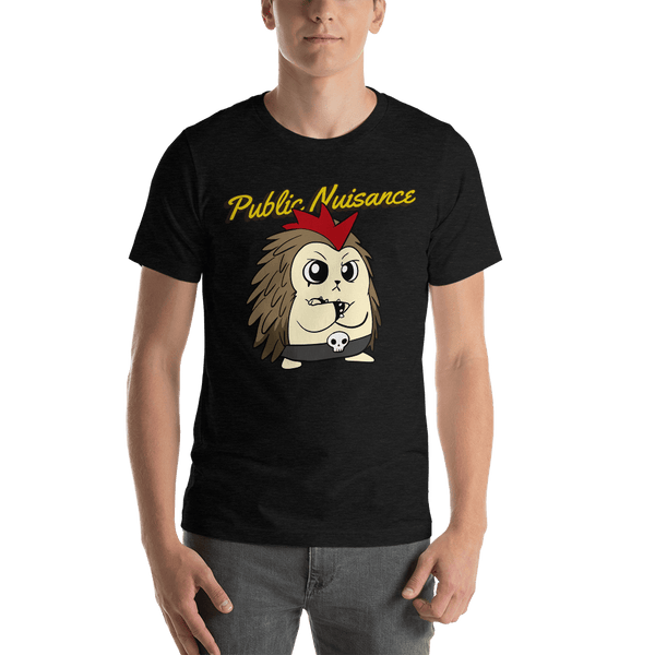 Public Nuisance Angry Libertarian Cartoon Porcupine T-Shirt - Proud Libertarian - Cartoons of Liberty