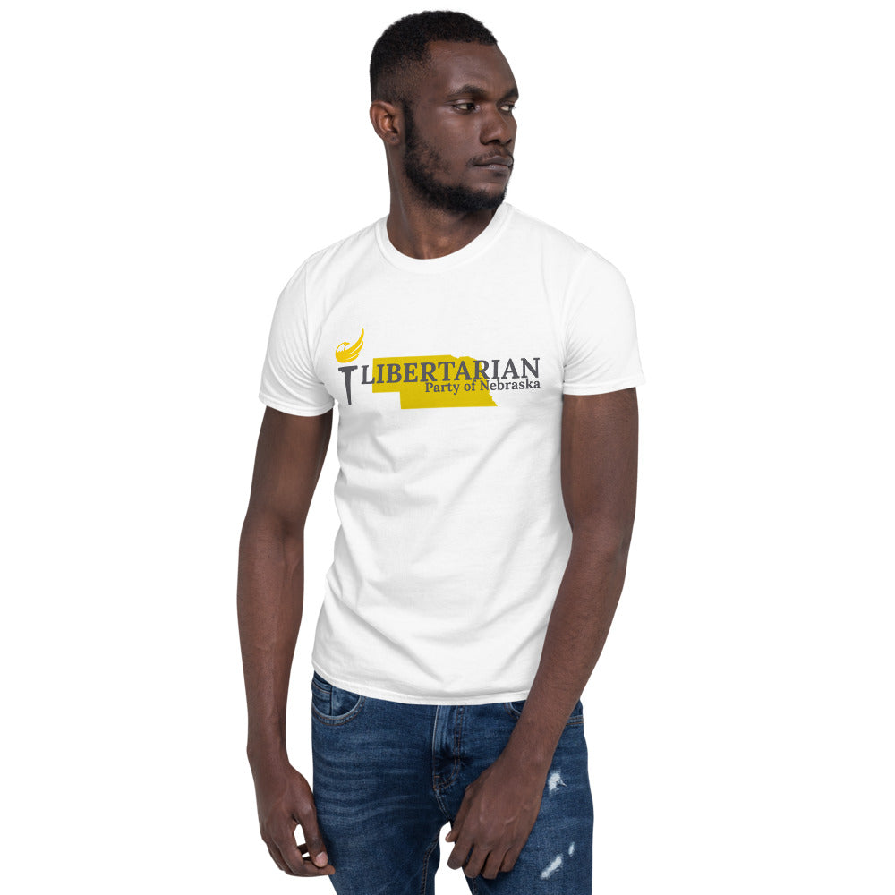 Libertarian Party of Nebraska Short-Sleeve Unisex T-Shirt - Proud Libertarian - Proud Libertarian