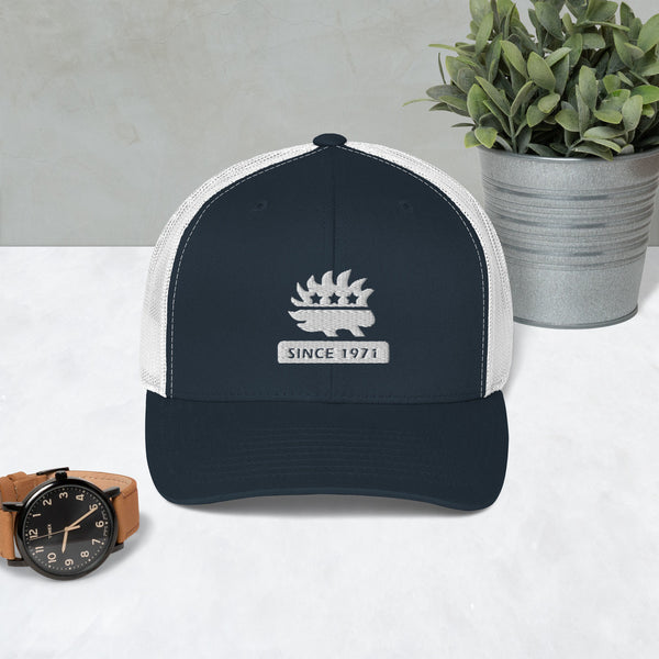 Libertarian Porcupine (Since 1971) Trucker Cap - Proud Libertarian - Proud Libertarian