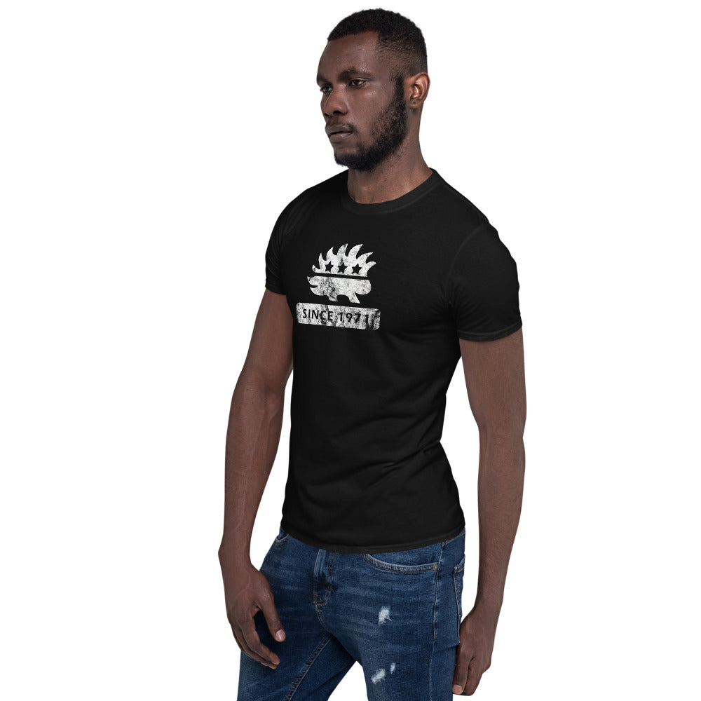 Libertarian Porcupine (Since 1971) Short-Sleeve Unisex T-Shirt - Proud Libertarian - Proud Libertarian