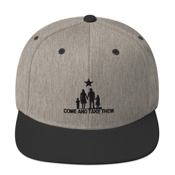 Come and Take them Anti-war Snapback Hat - Proud Libertarian - AnarchoChristian