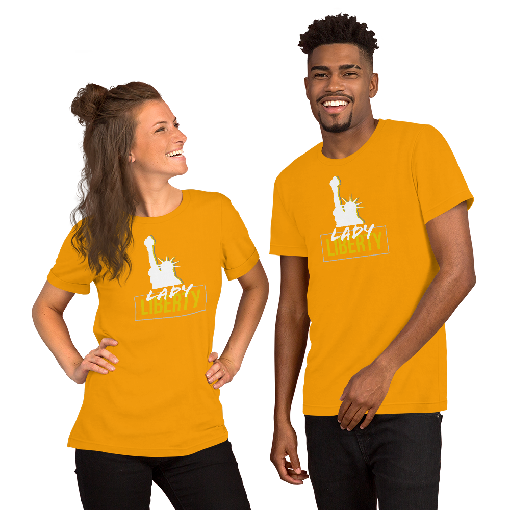 Lady Liberty Short-Sleeve Unisex T-Shirt - Proud Libertarian - Proud Libertarian