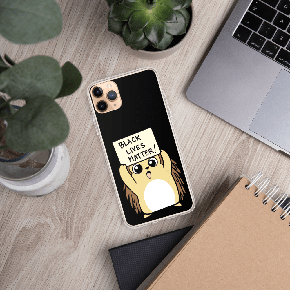 Black Lives Matter Porcupine Cartoon iPhone Case - Proud Libertarian - Cartoons of Liberty