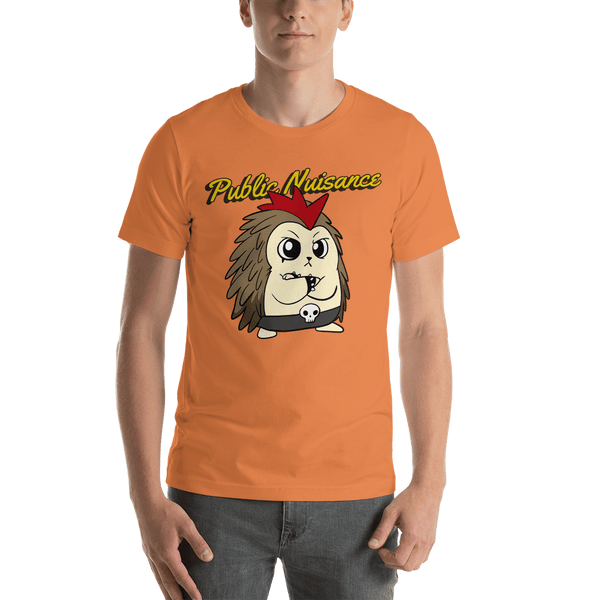 Public Nuisance Angry Libertarian Cartoon Porcupine T-Shirt - Proud Libertarian - Cartoons of Liberty