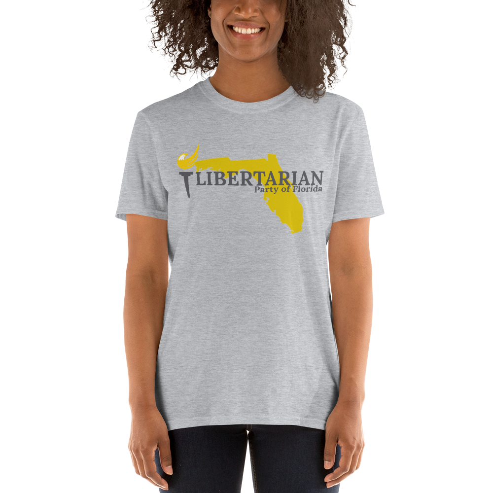 Libertarian Party of Florida Short-Sleeve Unisex T-Shirt - Proud Libertarian - Proud Libertarian