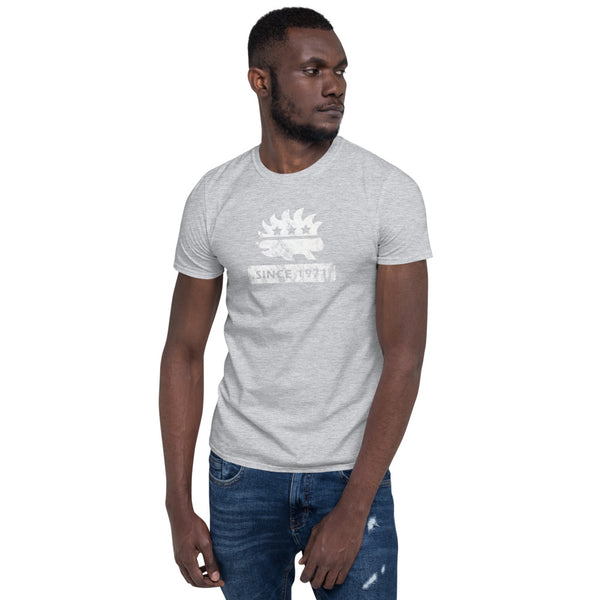 Libertarian Porcupine (Since 1971) Short-Sleeve Unisex T-Shirt - Proud Libertarian - Proud Libertarian