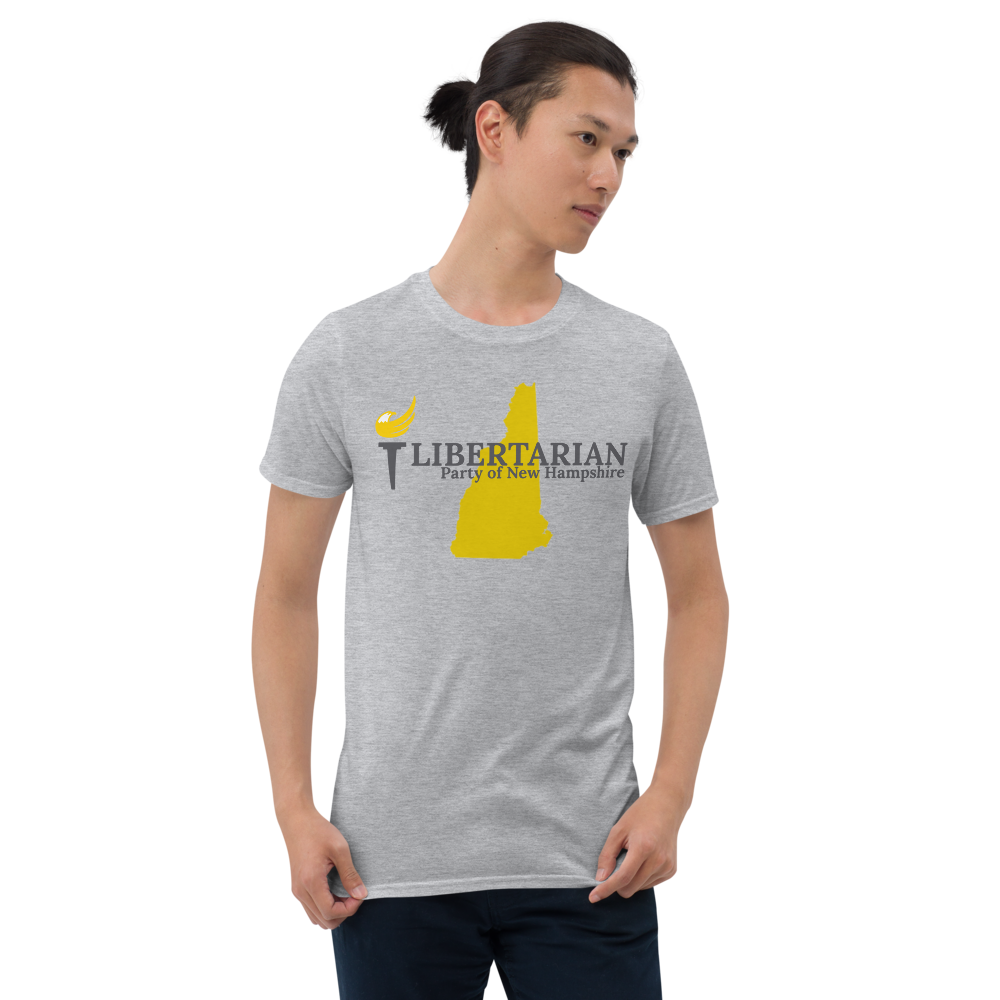 Libertarian Party of New Hampshire Short-Sleeve Unisex T-Shirt - Proud Libertarian - Proud Libertarian