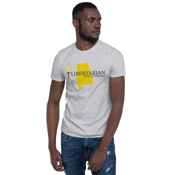 Libertarian Party of Alabama Short-Sleeve Unisex T-Shirt - Proud Libertarian - Libertarian Party of Alabama