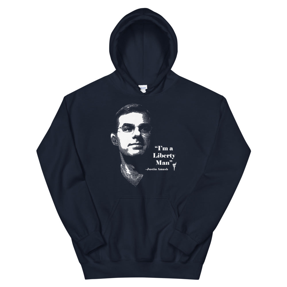 I'm a Liberty Man - Justin Amash Unisex Hoodie - Proud Libertarian - Pirate Smile