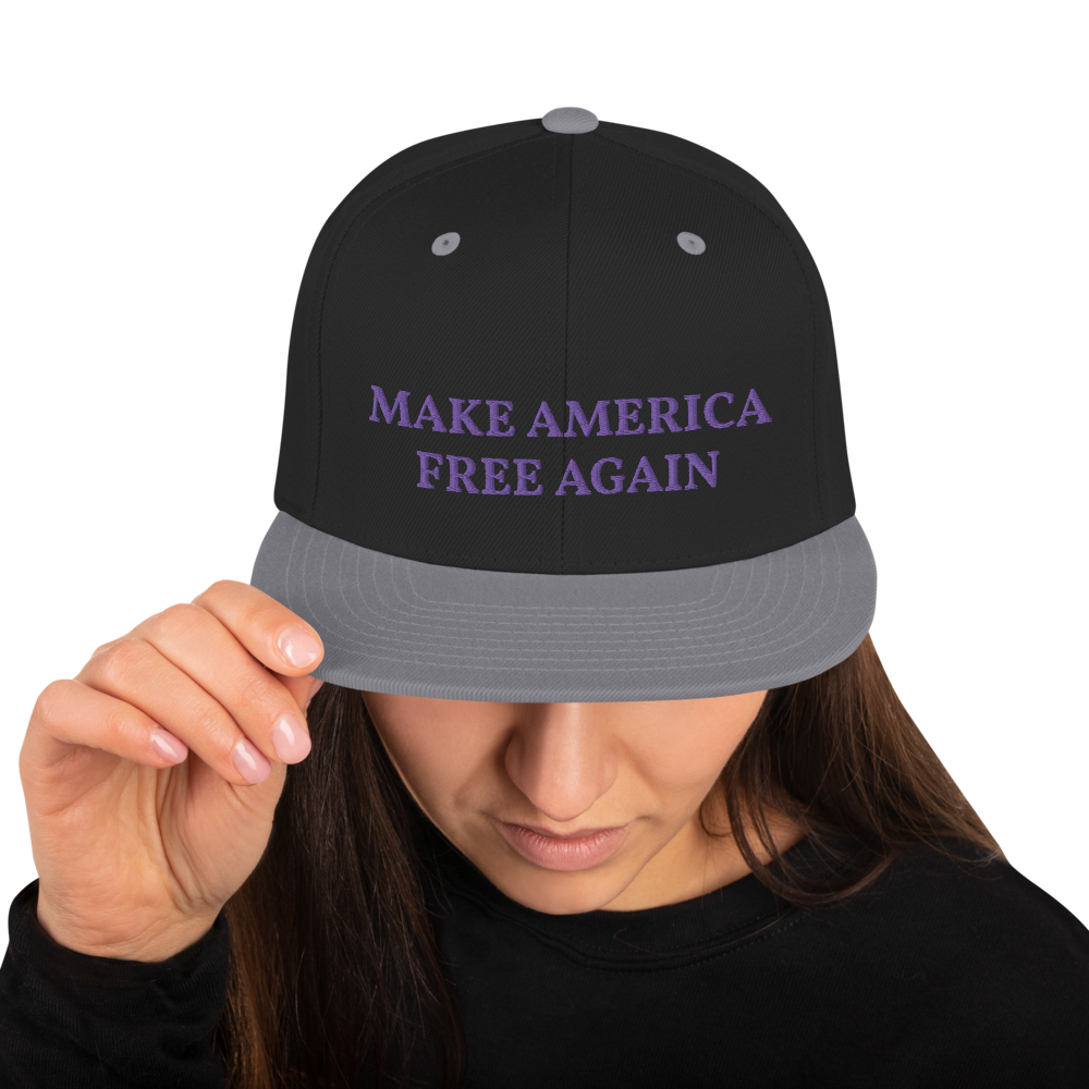 Make America Free Again Snapback Hat - Proud Libertarian - Proud Libertarian