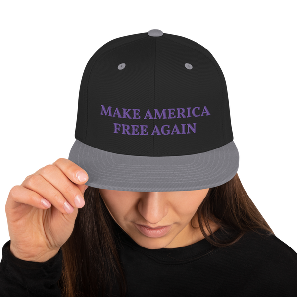 Make America Free Again Snapback Hat - Proud Libertarian - Proud Libertarian