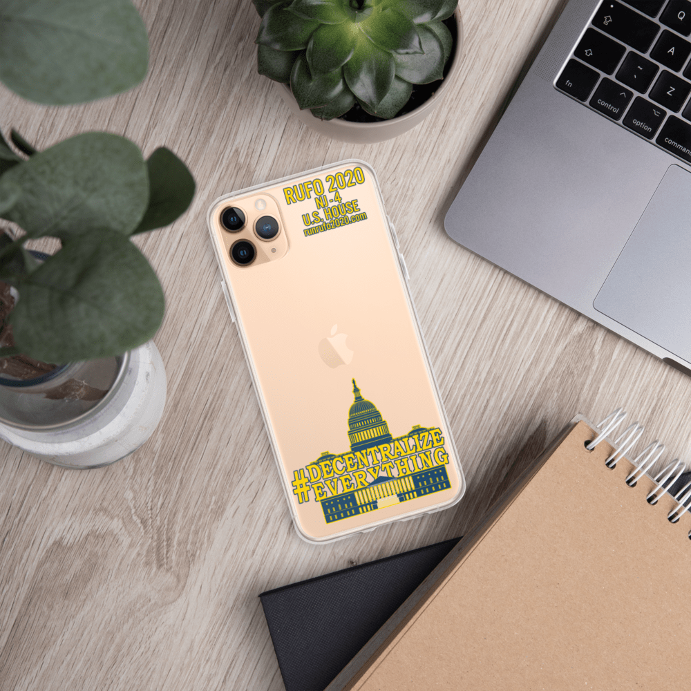 #Decentralize Everything Michael Rufo for Congress iPhone Case - Proud Libertarian - Michael Rufo