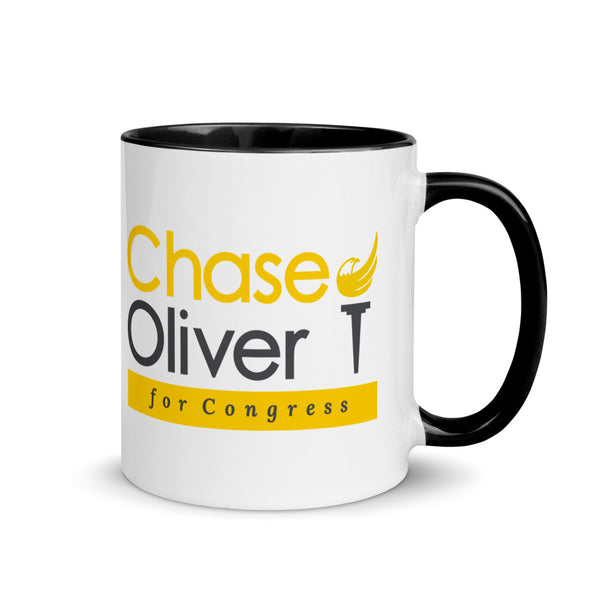 Chase Oliver For Congress Mug with Color Inside - Proud Libertarian