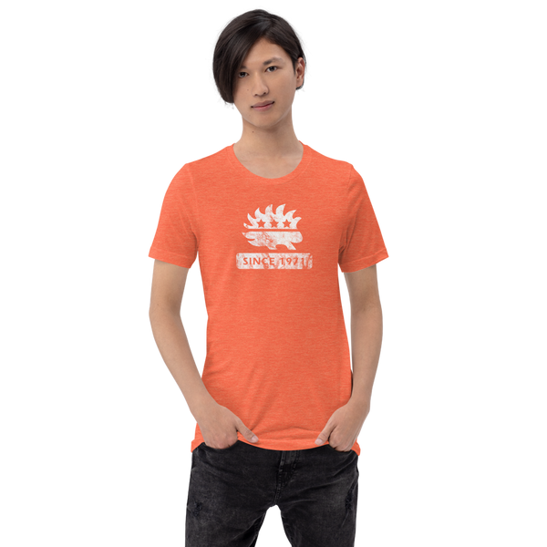 Libertarian Porcupine (Since 1971) Short-Sleeve Unisex Heathered T-Shirt - Proud Libertarian - Proud Libertarian