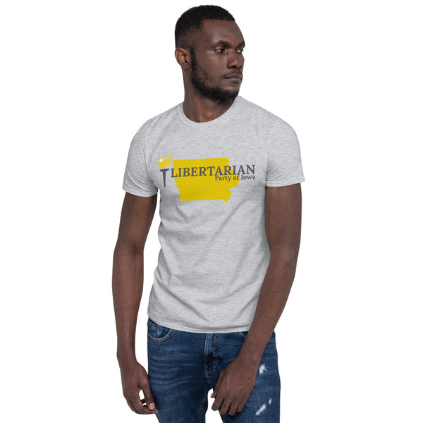 Libertarian Party of Iowa Short-Sleeve Unisex T-Shirt - Proud Libertarian - Proud Libertarian