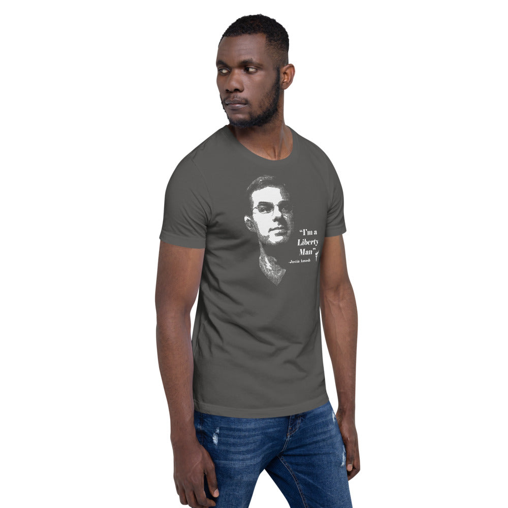 I'm a Liberty Man - Justin Amash Short-Sleeve Unisex T-Shirt - Proud Libertarian - Pirate Smile