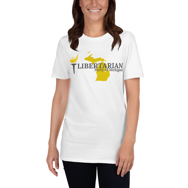 Libertarian Party of Michigan Short-Sleeve Unisex T-Shirt - Proud Libertarian - Proud Libertarian