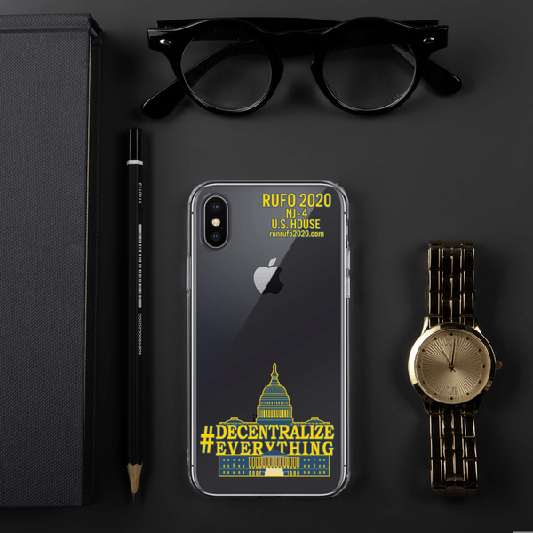 #Decentralize Everything Michael Rufo for Congress iPhone Case - Proud Libertarian - Michael Rufo