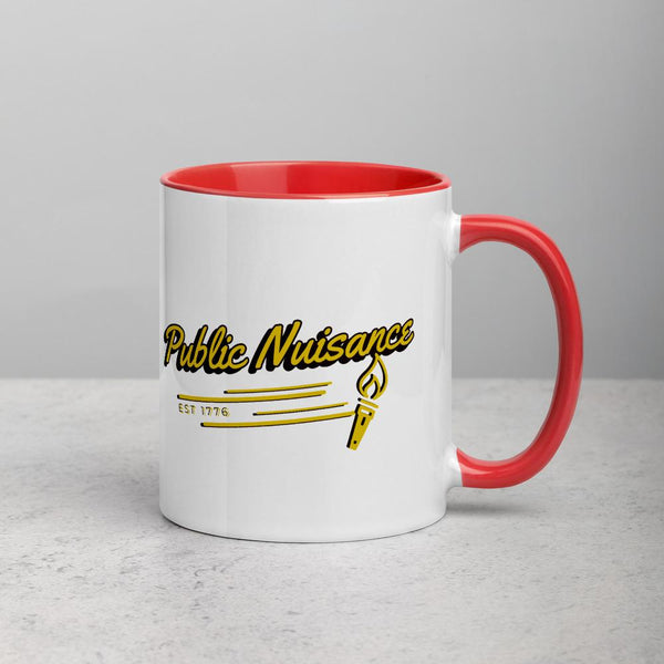 Public Nuisance Mug with Color Inside - Proud Libertarian - All on Georgia