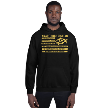 AnarchoChristian No King But Christ Christian Flag Unisex Hoodie - Proud Libertarian - AnarchoChristian