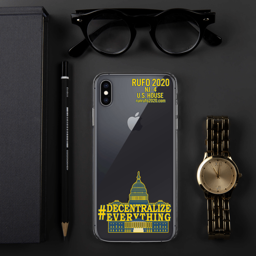 #Decentralize Everything Michael Rufo for Congress iPhone Case - Proud Libertarian - Michael Rufo