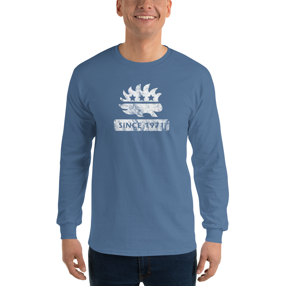 Libertarian Porcupine (Since 1971) Men’s Long Sleeve Shirt - Proud Libertarian - Proud Libertarian