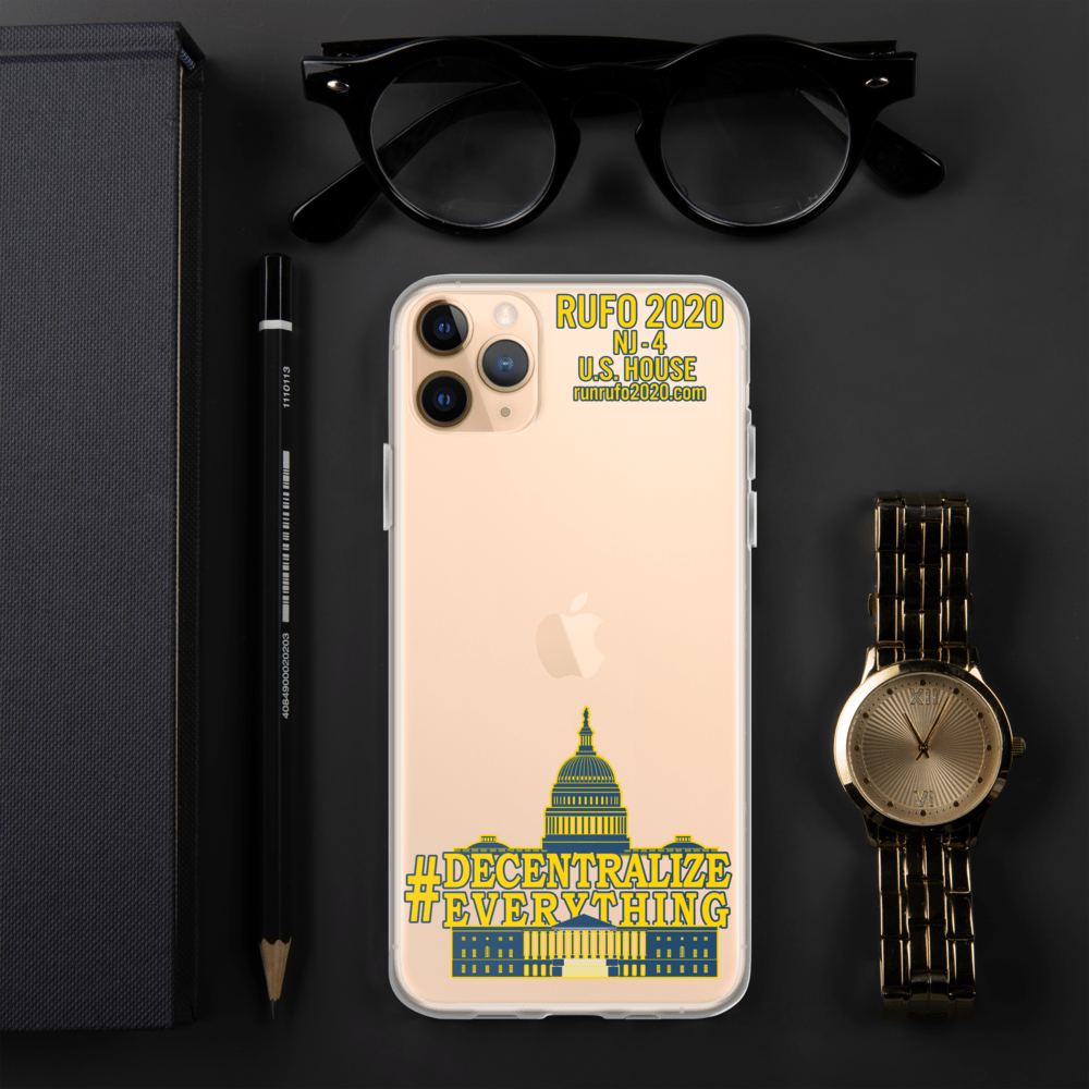 #Decentralize Everything Michael Rufo for Congress iPhone Case - Proud Libertarian - Michael Rufo